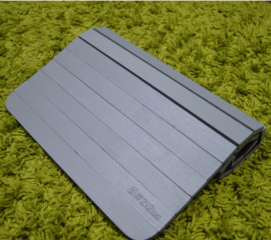 Дерев'яна накладка, килимок на підлокітник дивана (сірий) #2i2ua